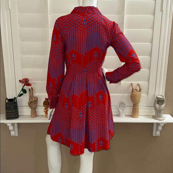 ModCloth Pleasant Confidence A-Line Tie Neck Dress - Picture 7 of 13